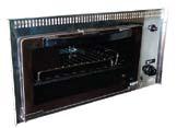 2 Burner 480mm (w) 370mm (d) 90mm (h) 002843 3 Burner 560mm (w) 440mm (d) 90mm (h) 002846 OVEN AND GRILL CAMEC 12V STAINLESS