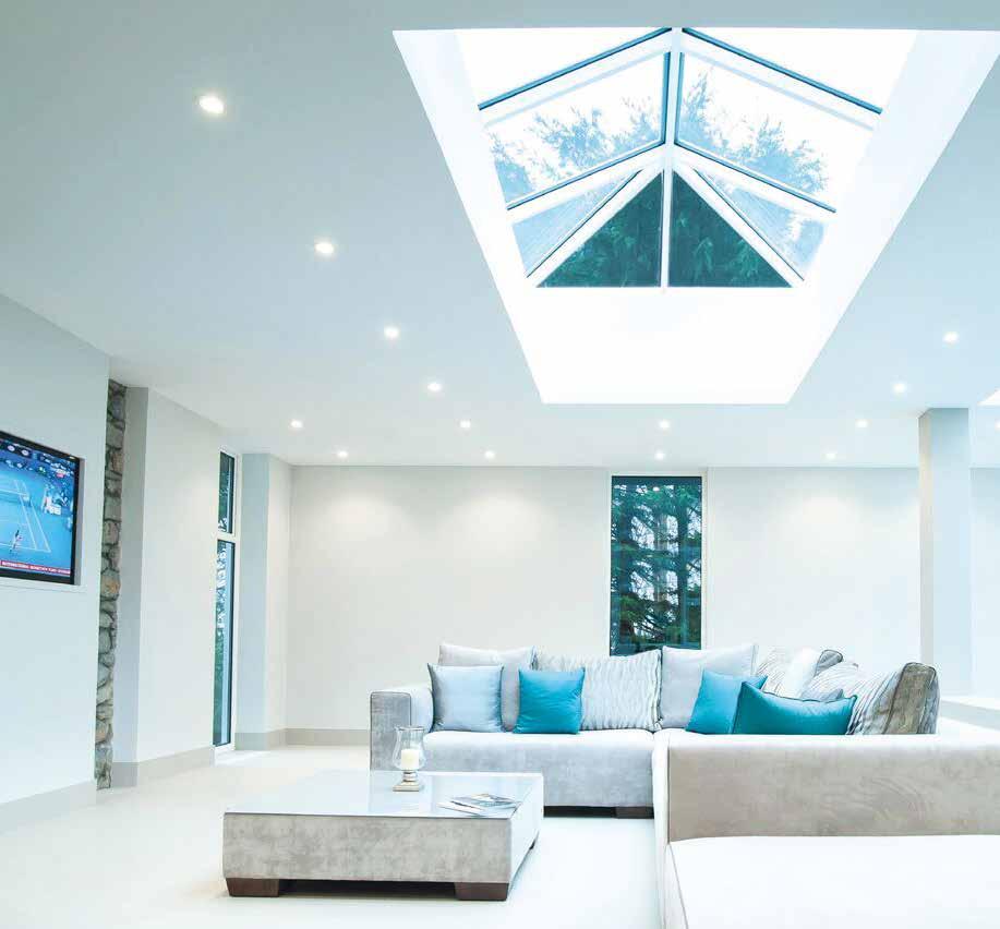 roof glass/polycarbonate having very little UV protection and no thermal efficiency.