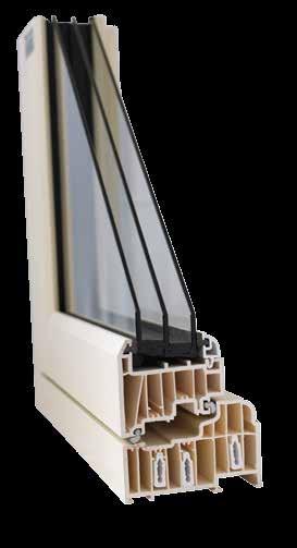 It can accommodate 28mm double or 44mm triple glazing with market leading thermal and acoustic performance. It achieved one of the highest classifications on weather test due to its robust design.