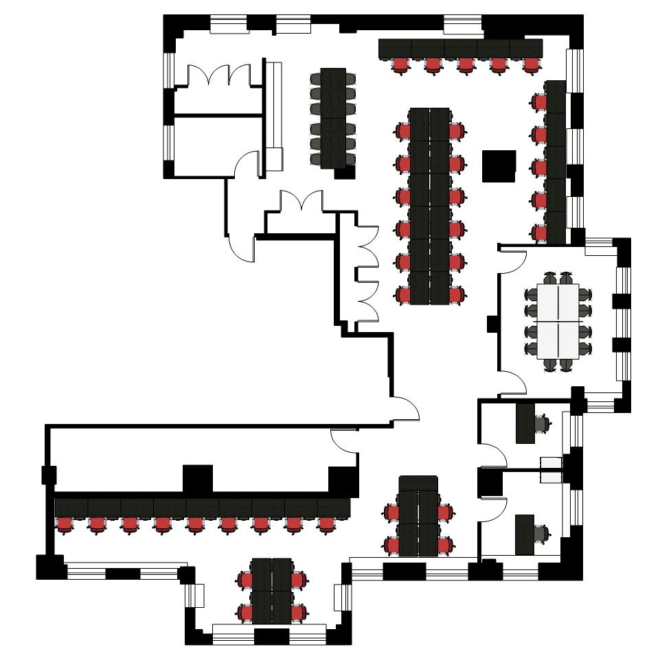 FLOORPLAN We work directly with brands and/or their designers to create an