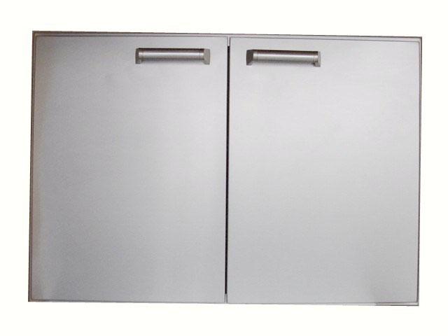 Double Access Doors Our superior American made doors are crafted from high quality 304 stainless steel with solid frames and adjustable hinges. Welds are ground and blended with #4 brushed finish.
