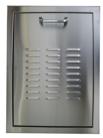 Completely Enclosed Propane Tank or Trash Roll Out Fits on cabinet end for easy access to fuel hookups or