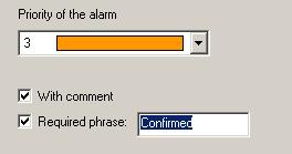 comment for the relevant alarm. It is not essential to enter a command for this option. Fig. 3-20 Fig.
