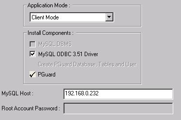 Before multiple station installation, select the PC on which you intend to install PGuard as the server. Install MySQL and PGuard on this PC as described in 1.