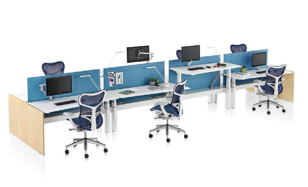 Higher density and higher performance in a design that promotes postural change Renew Link Renew Link delivers everything organizations like about benching systems (specifically, their high density),