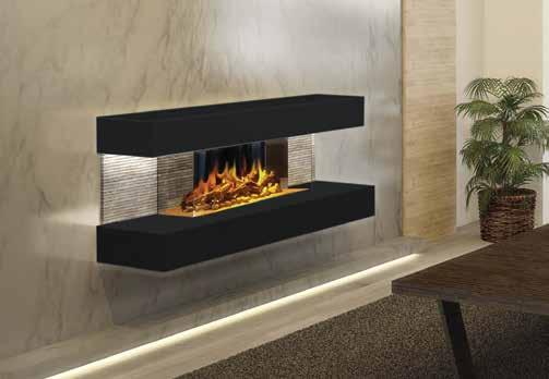 Evoflame technology creates a stunning flame effect while providing all the added