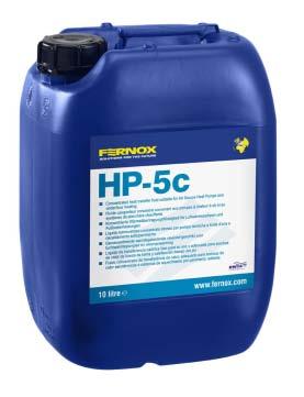 PRODUCTS Fernox Protector HP-5c Concentrated heat transfer fluid suitable for use in Air Source Heat Pumps and underfloor heating systems Frost protection from -4 C to -14 C Protects against
