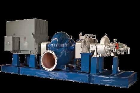 5 Horizontal Split Case Pumps Single Stage Single stage double suction horizontal centrifugal pump Horizontally split casing, double volute Flanged connections Enclosed impellers, double suction