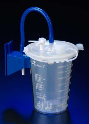 Suction & Fluid Waste Management SUCTION CANISTER SYSTEMS SafeLiner Semi-Rigid Liner System Innovative adhesive seal on lid keeps lid securely in place to help prevent leakage and spills once full