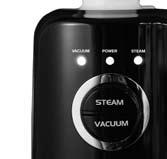 Fig 15 ON Using Your Steam Vacuum Using the Steam & Vacuum Function Together: Your SV-60 Steam Vacuum combines the suction of a high-powered vacuum with the optimal germ-killing power of a steam