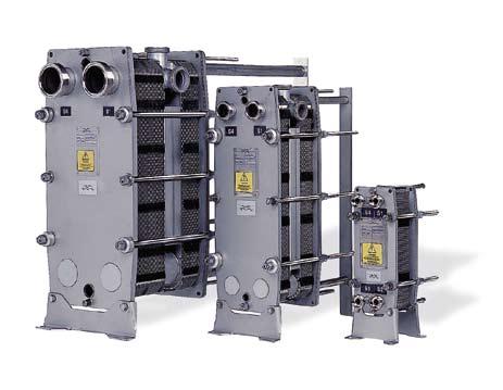M-series plate heat exchangers are only available with epoxy-painted frames.