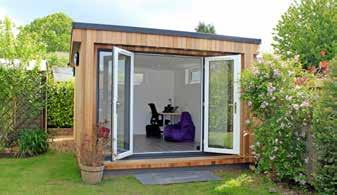 Key features of our contemporary, flat roof Garden Office range include a choice of UPVCu doors and windows, selected because of their great value for money and insulation properties.
