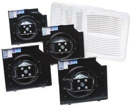 Premium CHOICE Contractor Packs For simple installation, the PC80X and PC110X are available as 4 packs with the fan housings ready for installation first, then after the drywall and painting are