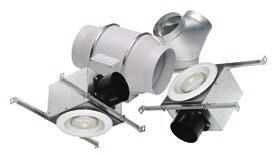 TD-MIXVENT Bathroom Exhaust Kits Lighted Standard Exhaust Kits KIT-TD100XL 1 TD100x exhaust fan 1 Vent Light with LED Bulb (VLED-100) Integral mounting bracket KIT-TD100XH 1 TD100x exhaust