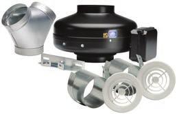 PV-POWERVENT Bathroom Exhaust Kits PV Deluxe Exhaust Kits KIT-PV100x-DV 1 PV100x exhaust fan 2 plastic