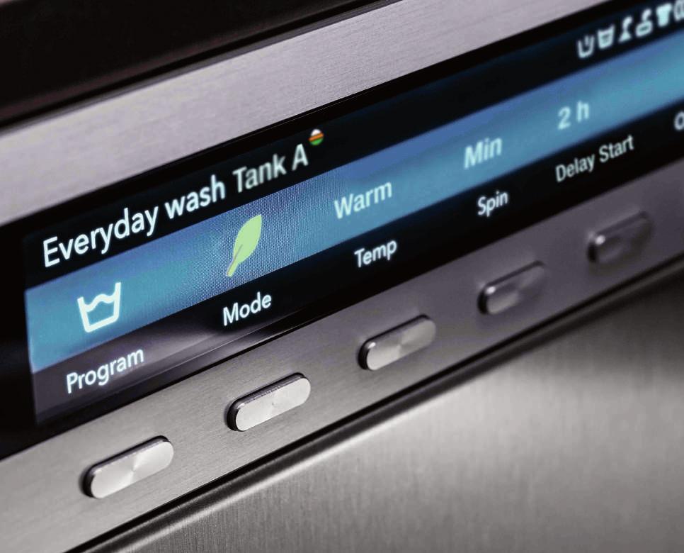 Mode function is your shortcut to better washing When using a run mode, different parameters for the specific program are changed to be able to either wash faster, quieter, with greater energy