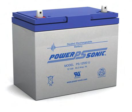 Sealed Rechargeable MH20845 BATTERY MUST BE RECYCLED NONSPILLABLE PS-12550 12 Volt 55.