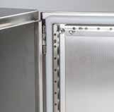 IP66 stainless steel wall-mounting cabinets Body --Manufactured in stainless steel AISI 304L or 316L from a single cross-shaped part.