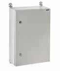 IP66 steel wall-mounting cabinets Argenta ATex rolled steel ATEX Stainless steel cabinet Maximum acceptable loads Total load Door Plate Cabinets from 300x0x150 to 300x300x0 150 kg 25 kg 125 kg