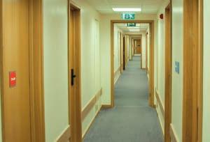 Hotels and leisure Maintained light levels occupancy sensing can be achieved reduced lux levels at specific times such as overnight. Ideal for corridors and circulation areas.