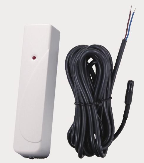 Detects temperature from 14 F to 122 F (-10 C to 50 C) and humidity from 0% to 95%RH