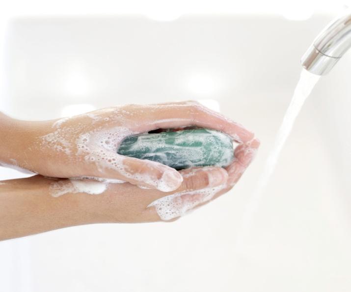 Handwashing Methods Use soap and warm running water. Rub your hands vigorously for 20 seconds.