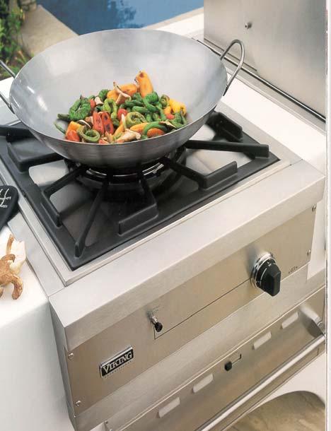 Outdoor Gas Wok/Cooker 27,500 BTU Burner Stainless Steel Cover and Grate