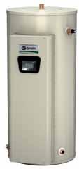 ELECTRIC WATER HEATERS DRE/DVE Electric Gold and Gold Xi Gold and Gold Xi DRE/DVE series available with 50, 80, and 119 gallon storage tanks, with input choices ranging from 6 kw to 54 kw.