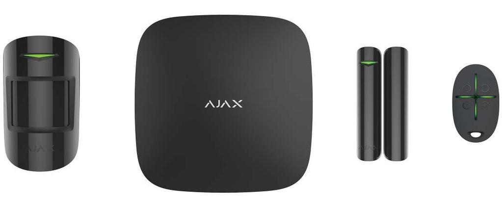 StarterKit A quick start to protecting your home The StarterKit is the core of the Ajax wireless security system.