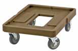 Doors open 270 for easy loading and unloading of food pans. Units are stackable and can be placed on a dolly.