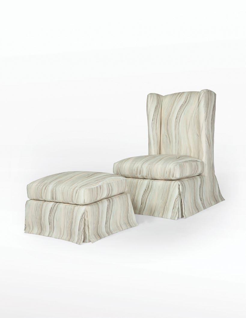 BEDROOM SUITE A BEDROOM SUITE A MB100 Arroyo Chair Upholstered Slipper Chair / Tight