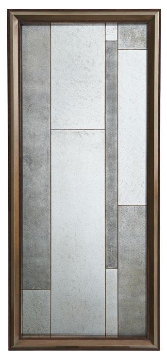 x 183/4 in 89 x 89 x 48 cm MB31001 Venice Mirror Floor Mirror Solid Oak with