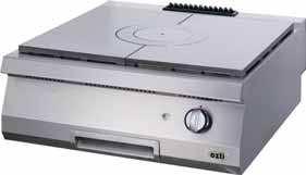 WK 28 kw OSOG 8090 C Gas Solid Top Piezo ignition Removable cooking surface divided into four segments for easy cleaning and
