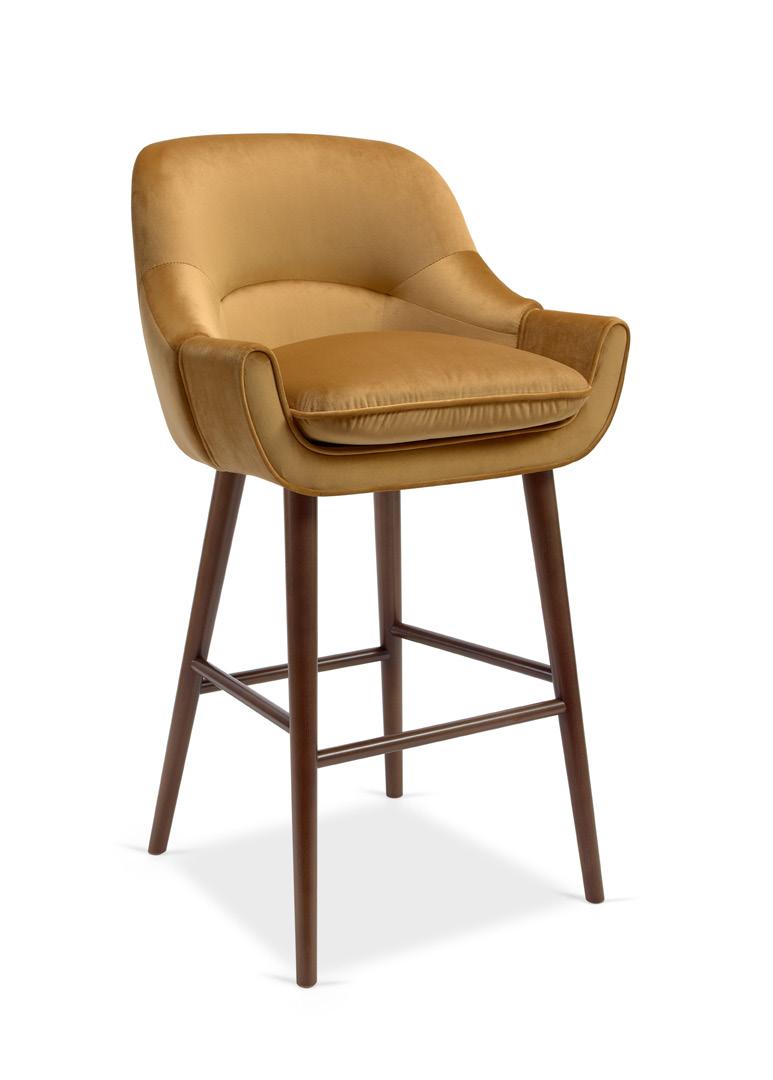 Ada Bar Stool 2018 Sentta Inspired by the Mid-century Modern designs, Ada s emphasis is on the details.