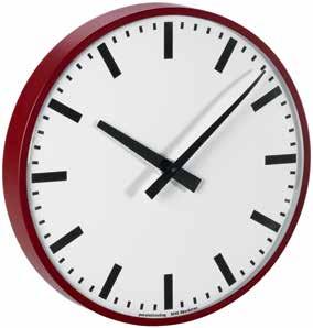 The various types of analogue or digital clocks can also be connected