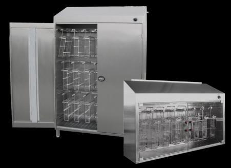 STERILIZERS Instruments baskets sterilization cabinet 5107- UV OZON Cabinet casing made of stainless steel.