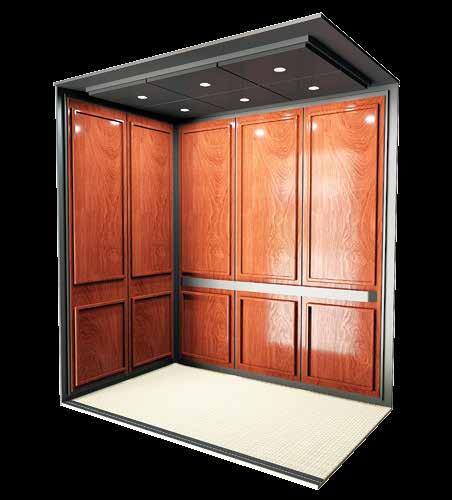 TRADITIONAL VDF 400 The VDF series 400 evokes a classic library within an elevator feel.