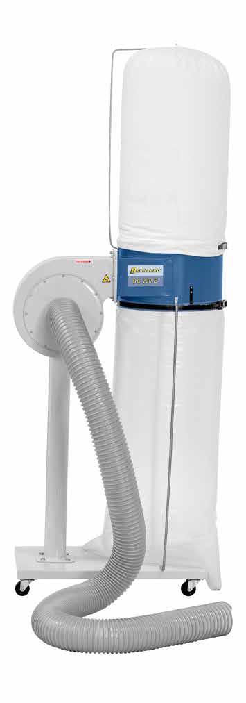 Dust collectors Dust collector with tube The DC 230 E is an optimal model for price conscious amateurs who want to keep their workplace free from chips and sawdust.