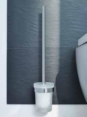 The elegant foldable grab-rail with integrated paper roll holder or the toilet