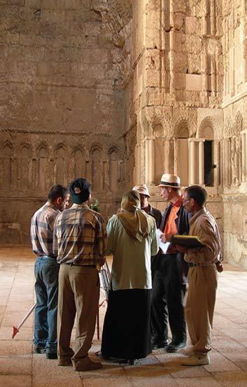 Iraqi conservators gather in Jordan for a WMF-sponsored training session to learn state-of-the-art surveying technologies Training the Experts Every day, Iraqi archaeologists and conservators risk