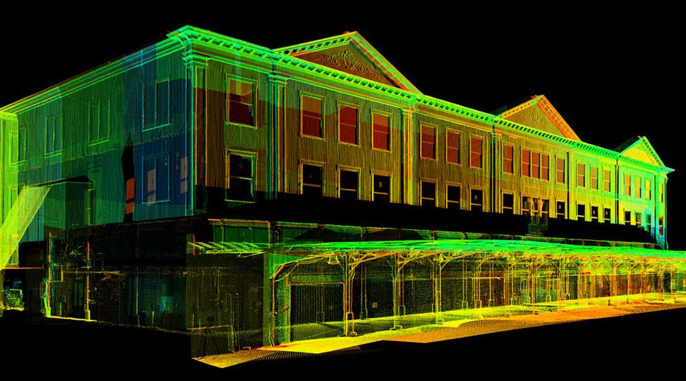 HISTORIC TIN BUILDING AT SOUTH STREET SEAPORT New York NY General Growth Properties Architect: SHoP Architects PC Terrestrial Scanning/BIM Traditional Surveying This project involved the