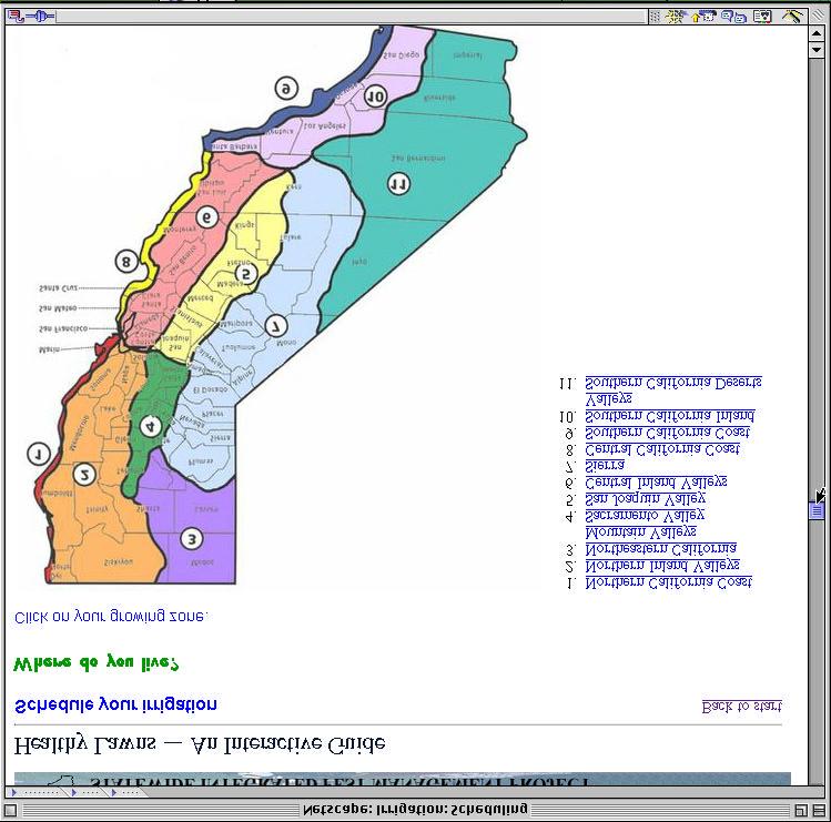Figure 3: An interactive irrigation scheduling program allows users to find out how many