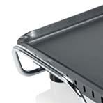 Thickness grill plate: mm Flat plate Detachable cord with thermostat Adjustable thermostat 2 layer non-stick coating