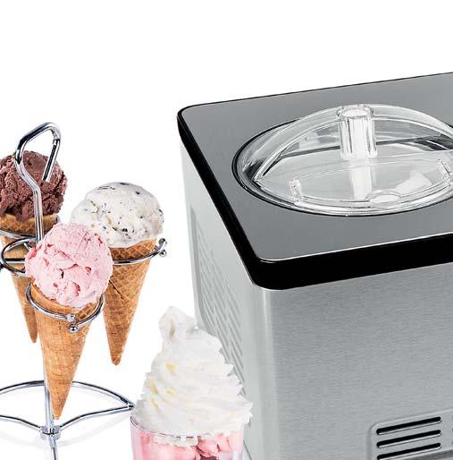 Ice Cream Maker Deluxe Fully automatic - Integrated compressor Fully automatic