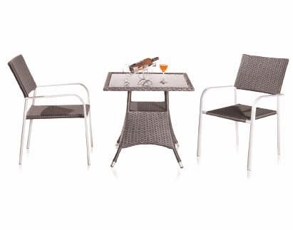 décor PLUM 3-Piece Set Welcome to a new world of outdoor living Constructed of high quality dura wicker and aluminum base.