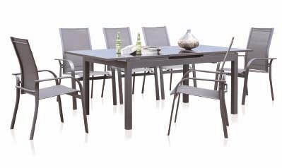 décor SUMMER 7-Piece Set Welcome to a new world of outdoor living Constructed of high quality sling material and aluminum base.