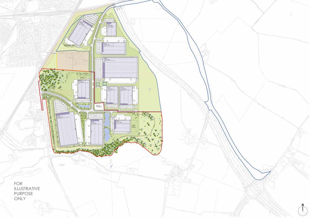 Proposed Masterplan Phase 1 is just the start. We aim to bring forward the whole of the former colliery site as an employment park.