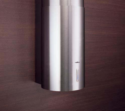 STONE Semi round stainless steel chimney hood, ideal if