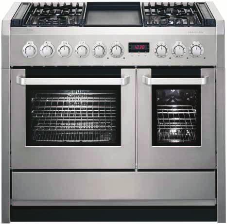 80 Range cookers Range cooker hand finished to perfection. COMPETENCE C41022GM 100cm professional style dual fuel range cooker with double oven.