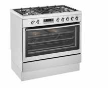 90CM MODEL WFE916SA WFE914SA type dual fuel dual fuel fingerprint-resistant stainless steel finish HOB type gas gas number of burners/elements 6 5 front left 14.4 MJ/h (wok) 5.1 MJ/h front right 12.